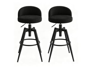 Tabourets de comptoir modernes lot de 2 avec repose-pieds stable, chaises hautes pour salle à manger