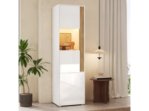 Vitrine coloris blanc  <strong></strong> <strong></strong> - x