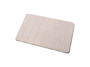 Tapis de bain en velours corail antidérapant - kaki