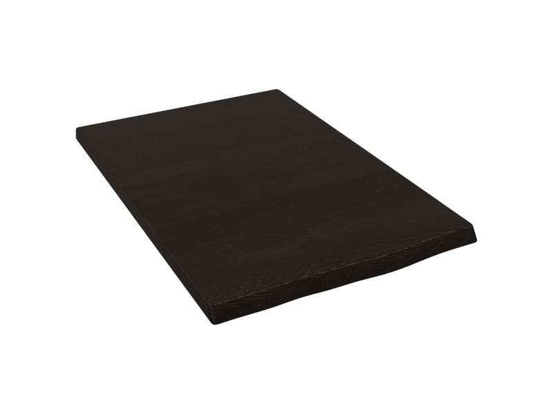 Comptoir de salle de bain, plan de travail marron foncé 40x60x2 cm bois traité cf65845 - Conforama A
