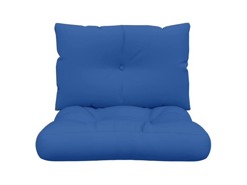  Lot de 2 coussins de palette, coussins de canapé bleu royal tissu cf59509  - Conforama E