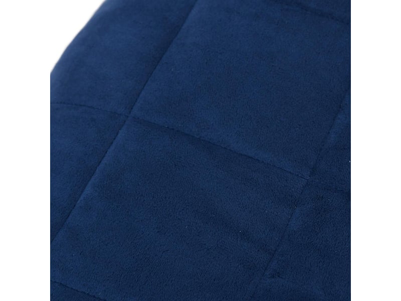  Couverture lestée adulte bleu 220x260 cm 11 kg tissu shl80417  - Conforama D