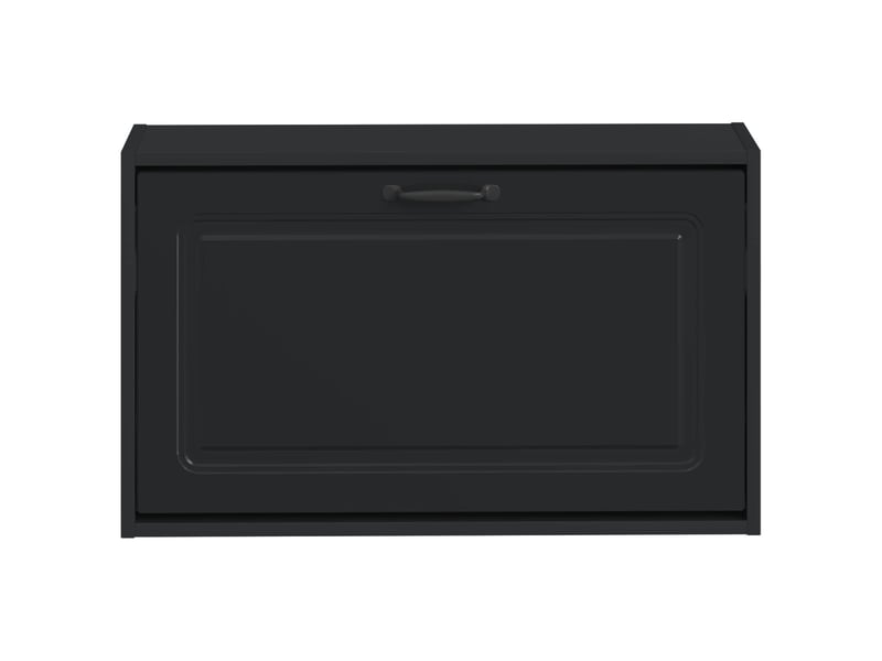  Meuble à chaussures mural, armoire à chaussures utrecht 71x17x43 cm noir  - Conforama D