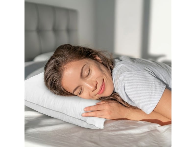  Oreiller valan double couches en plumes et duvet - fabrication française - ultra moelleux - souple ou plat  - Conforama B