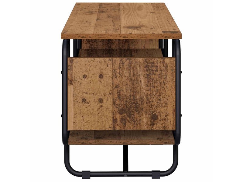  Meuble tv, banc tv 140x36x45 cm bois ancien bois d'ingénierie  - Conforama D