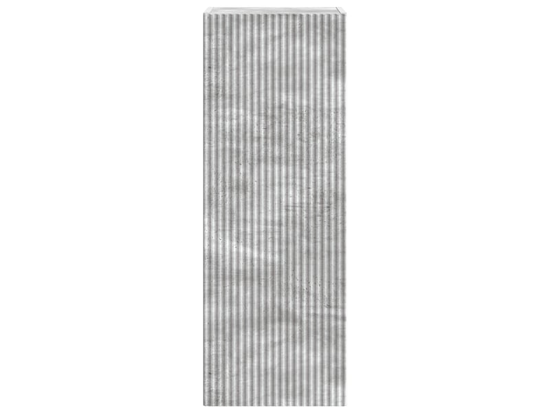Armoire murale salon 33x34,5x90cm bois d'ingénierie gris béton shl8346 - Conforama D