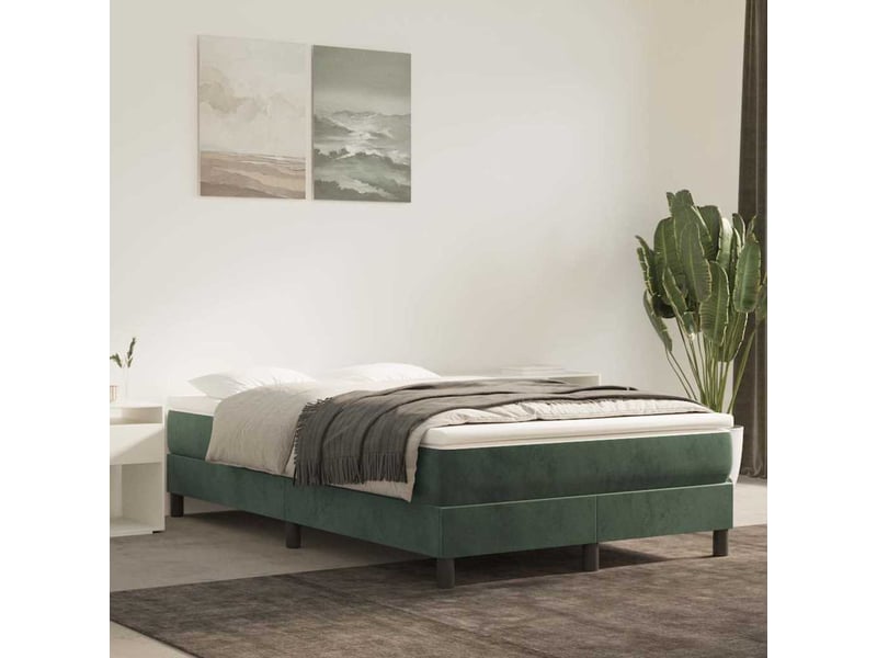 Matelas de lit à ressorts ensachés fermeté moyenne vert foncé 120x200x20 cm - Conforama B
