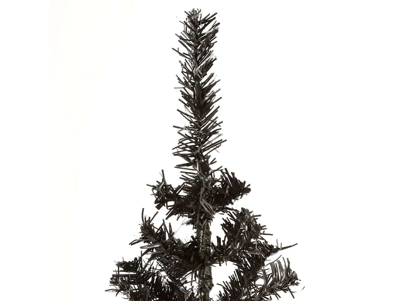  Sapin de noël - arbre de noël étroit noir 150 cm  - Conforama E
