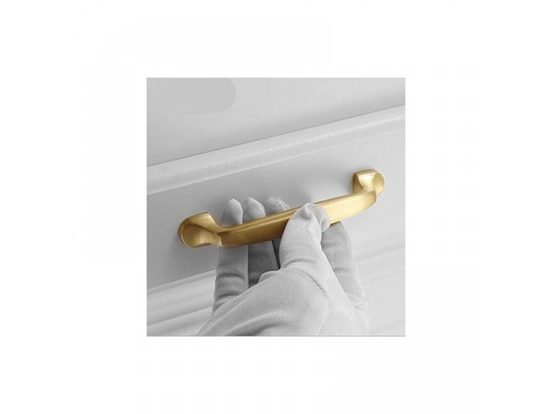 Paquet de 10 poignées dorées pour armoires de cuisine de 128 mm - Conforama C