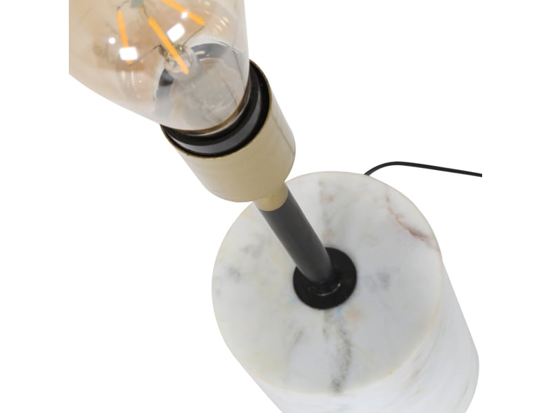  Lampe à poser en marbre caramia 40cm blanc  - Conforama C