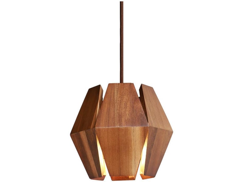  Lampe à suspension, bûche, style rétro japonais d17xh15cm  - Conforama A