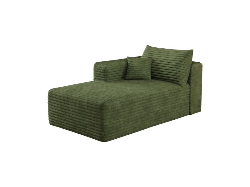 Canapé convertible vert 2 places, petit canapé d'angle gauche avec lit d'appoint pour studio, 151cm  - Conforama A