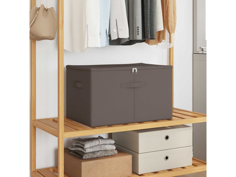 Boîte de rangement 6 pcs tissu intissé 60x43x35 cm 90,3 l shl40509 - Conforama B
