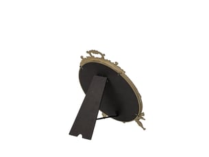 Miroir ovale 0 suspendre coloris doré <strong>PARIS PRIX</strong> <strong></strong> - 24.3 cm x 2 cm