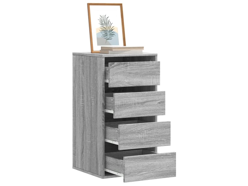  Commode chambre adulte, commode d'angle sonoma gris 40x41x76 cm bois d'ingénierie  - Conforama B