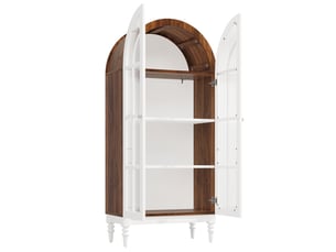 Vitrine coloris bicolore 3 étagère(s) <strong>PANGIVO</strong> <strong>N620GG260109W</strong> - 76 cmx165 cm