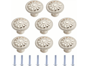 Jeu de 8 boutons pour meubles, poignées rondes pour tiroirs, boutons pour armoires, boutons pour tiroirs, poignées pour tiroirs d'armoires de cuisine