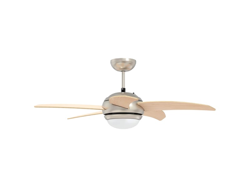  Vidaxl ventilateur de plafond avec lumière et télécommande ø 110 cm  - Conforama E