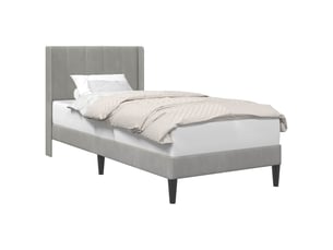 Lit simple 80x200 cm    coloris gris