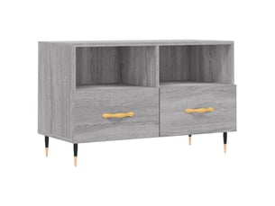 Meuble tv coloris gris 80 cm <strong></strong>  <strong></strong>
