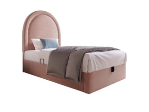 Lit coffre 90x190 cm    coloris rose