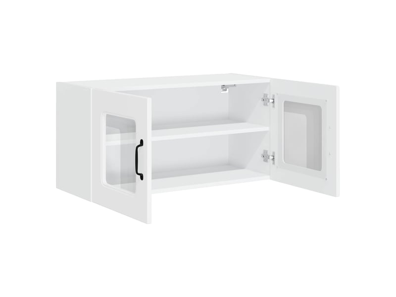  Meuble mural de cuisine | armoire de cuisine blanc brillant 80x31x40cm shl9263  - Conforama E
