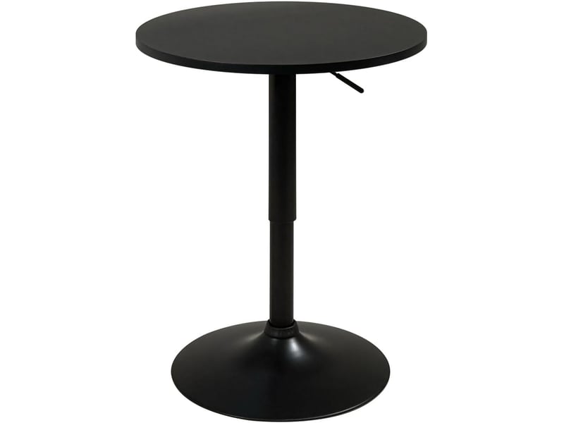 Table haute mange-debout réglable seti noir intégral ø60 cm 408 SETI-INTEGRAL - Conforama B
