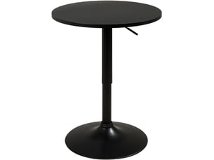 Table haute mange-debout réglable seti noir intégral ø60 cm