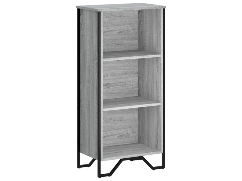  Bibliothèque, meuble de rangement salon sonoma gris 50x31x106 cm bois d'ingénierie  - Conforama A