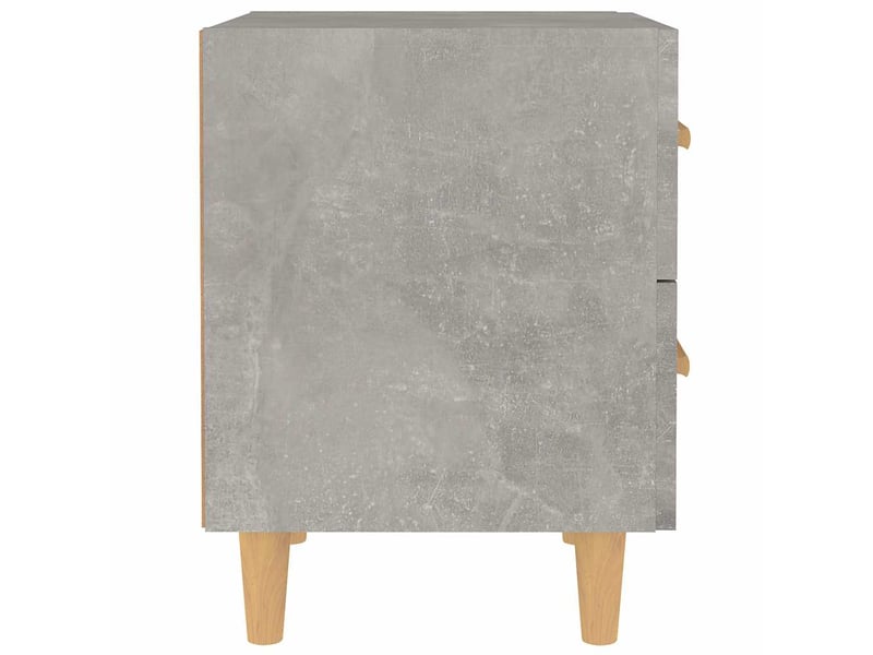  Table de chevet - cabinet de chevet - table de nuit gris béton 40x35x47,5 cm  - Conforama C