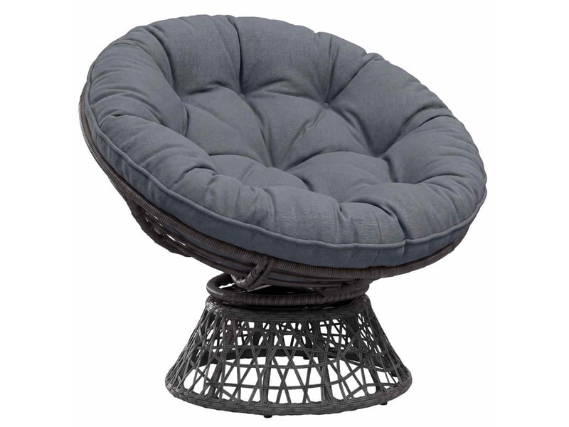  Coussin de chaise suspendue, coussin d'assise vianen 100 % polyester bleu cf54266  - Conforama C