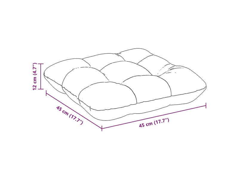  Lot de 4 coussins de siège, coussins décoratifs tissu en microfibre noir 45 x 45 cm cf59974  - Conforama E