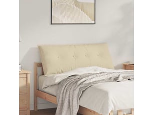 Coussin de dos, coussin de dossier crème 120 x 19 x 50 cm tissu cf54611