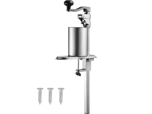 Vevor ouvre-boîte manuel de table robuste canettes 30 cm fixé par vis et pince