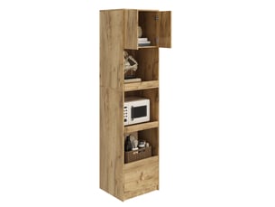 Vitrine coloris naturel 3 étagère(s) HAUSS SPOLE - 50 cmx200 cm