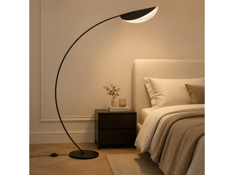  Lampadaire arqué feuillage – éclairage 3 couleurs ASLED-662 - Conforama D