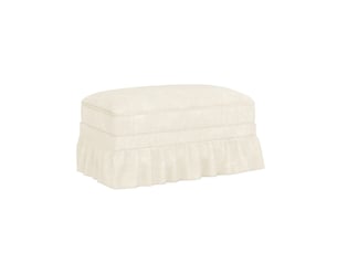 Pouf / repose pied <strong>MAISENTIEL</strong> <strong></strong> blanc