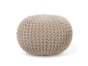 Pouf / repose pied <strong>BELIANI</strong> <strong>52519</strong> beige