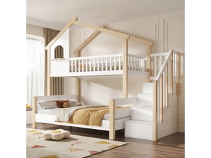 Lit superposé 140x190 cm   OPULERANE TRADING LTD coloris blanc