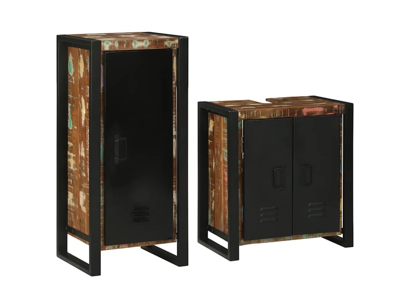  Ensemble de mobilier de salle de bain 2 pièces multicolore cf64236  - Conforama C
