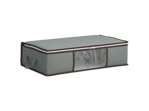 Boîte de rangement avec fenêtre latérale transparente gris shl62718