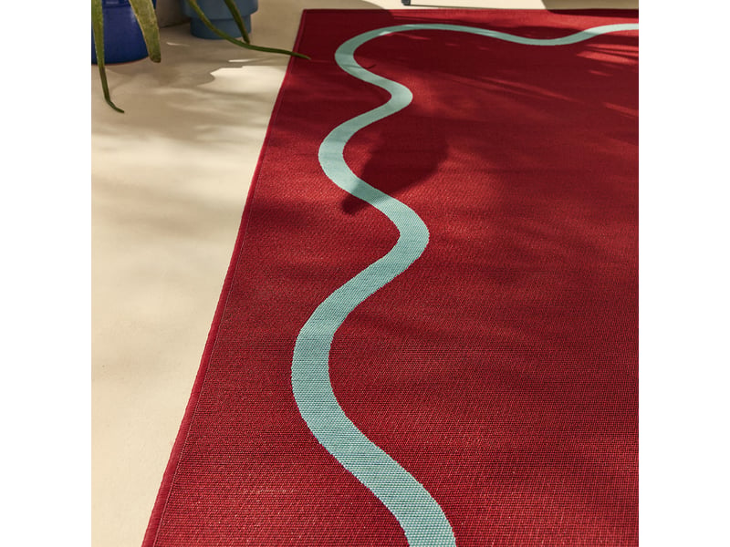 Tapis extérieur ondulé - positano bordeaux 160x230  - Conforama E