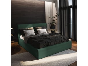 Lit coffre 140x200 cm <strong>MASSENO</strong>  <strong></strong> coloris vert