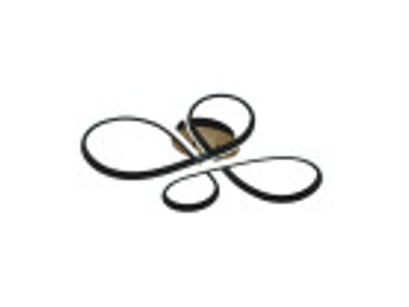  Fabrilamp bandeira, plafonnier, moderne, led, 88 w, 9680 lm, 3000-4000-6500 k, noirmadera, 12 x 60 x 43 cm 244780889 - Conforama B
