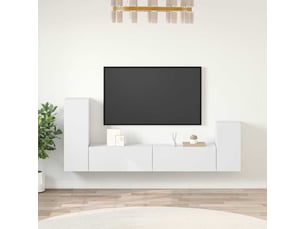 Meuble tv coloris blanc  <strong></strong>  <strong></strong>