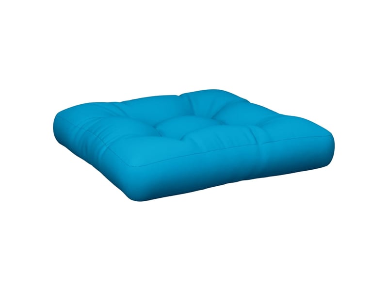  Coussin de palette, coussin de chaise, coussin de canapé bleu clair 58x58x10 cm tissu cf55304  - Conforama A