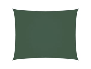 Voile de parasol - voile d'ombrage tissu oxford rectangulaire 2x3 m vert foncé