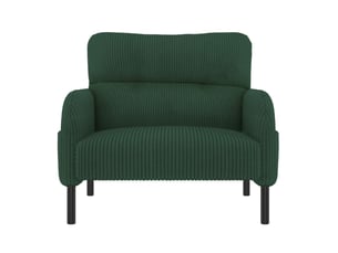Fauteuil fixe <strong>HAUSS SPOLE</strong> <strong></strong> Velours côtelé vert vendu A l'unité