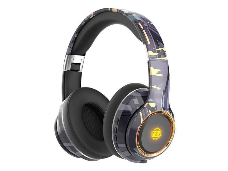  Casque bluetooth evozen sur-oreille pliable graffiti avec led rgb micro 404400_AAANT65322_6_DROPFR - Conforama A