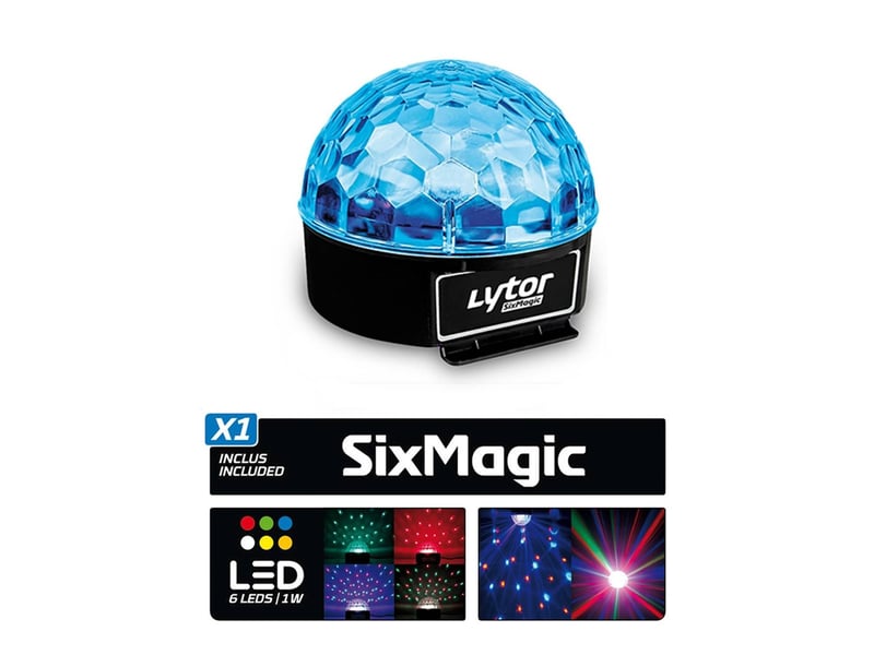  Pack zirkus lytor - 3 jeux de lumière stroboscope + dôme astro 6 leds + derby 4 leds rgbw  - Conforama C